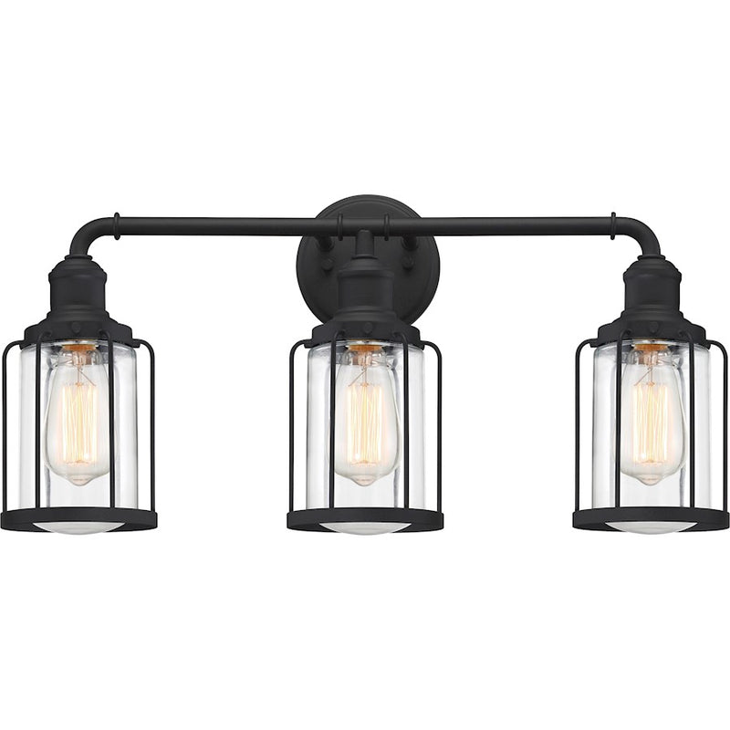 Quoizel Ludlow Bath Light, Earth Black