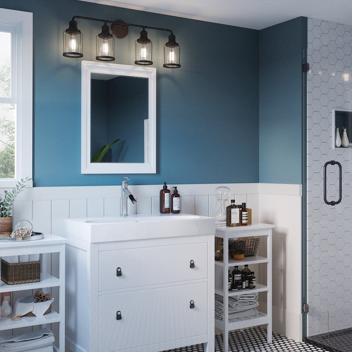 Quoizel Ludlow Bath Light, Earth Black