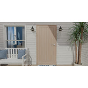 Quoizel Lavalier 8in 1-Light Outdoor Wall Lantern | Coastal Mottled Black and Clear Glass | Front Door & Porch | 8 x 9.25 x 9.5 in | Model LVL8408MB