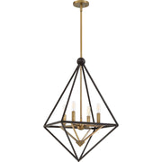 Quoizel Louvre 4 Light Chandelier, Western Bronze
