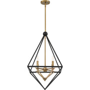 Quoizel Louvre 4 Light Chandelier, Western Bronze