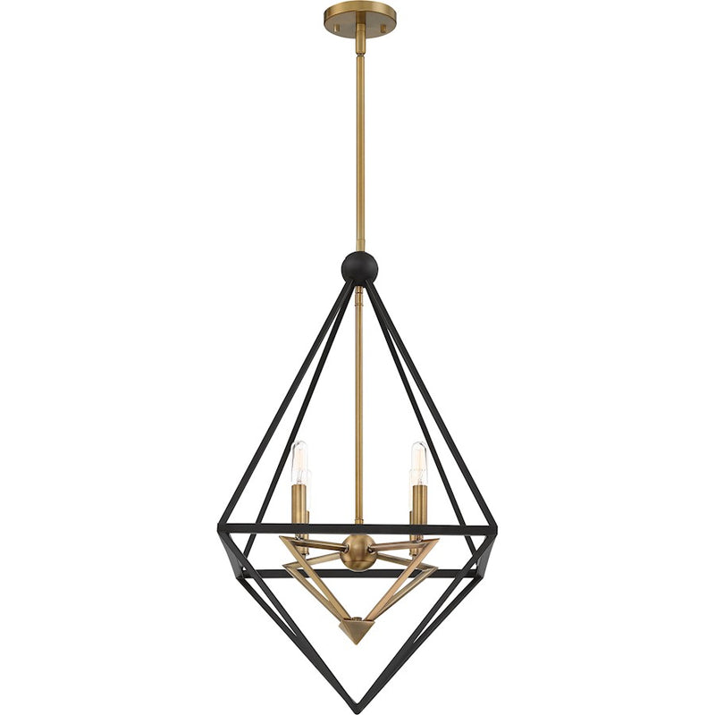 Quoizel Louvre 4 Light Chandelier, Western Bronze