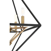 Quoizel Louvre 4 Light Chandelier, Western Bronze