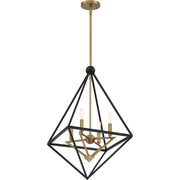 Quoizel Louvre 4 Light Chandelier, Western Bronze