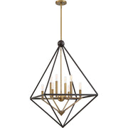 Quoizel Louvre 8 Light Chandelier, Western Bronze