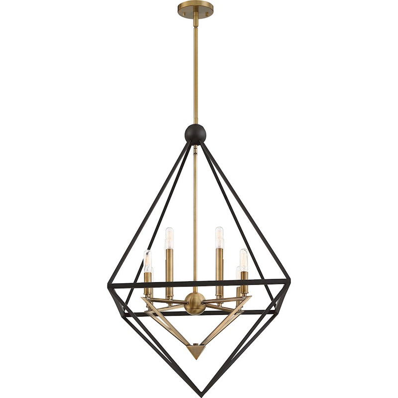 Quoizel Louvre 8 Light Chandelier, Western Bronze