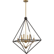 Quoizel Louvre 8 Light Chandelier, Western Bronze