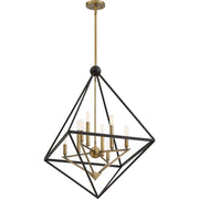 Quoizel Louvre 8 Light Chandelier, Western Bronze
