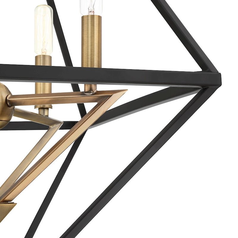 Quoizel Louvre 8 Light Chandelier, Western Bronze