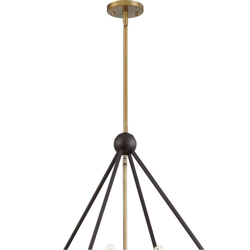 Quoizel Louvre 8 Light Chandelier, Western Bronze