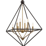 Quoizel Louvre 8 Light Chandelier, Western Bronze
