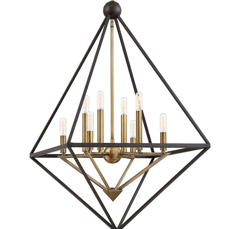Quoizel Louvre 8 Light Chandelier, Western Bronze