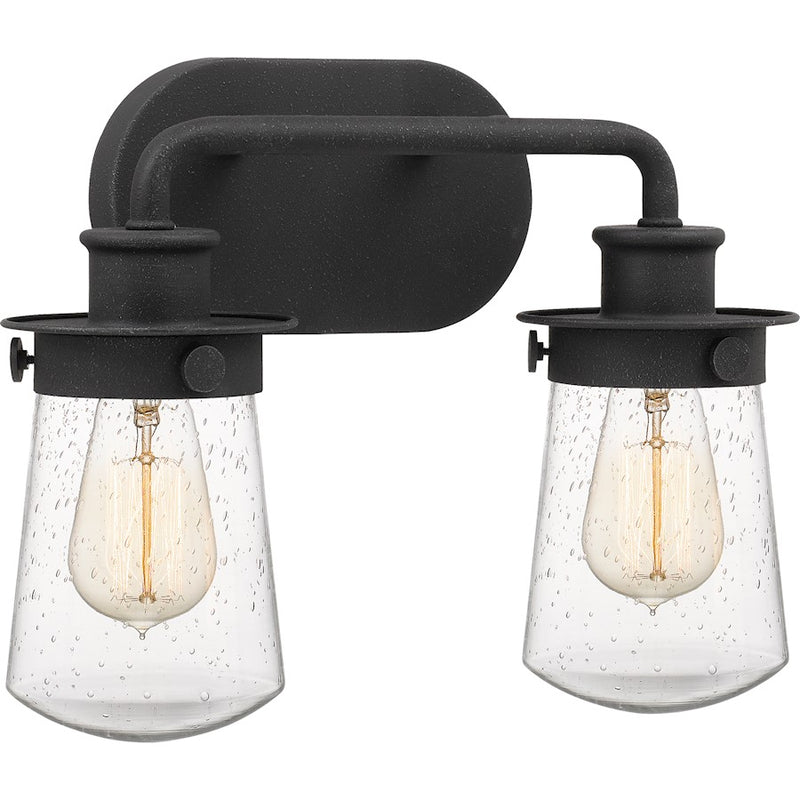 Quoizel Lewiston Bath 2 Light, Grey Ash