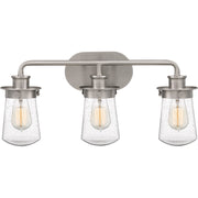 Quoizel Lewiston Bath 3 Light, Brushed Nickel