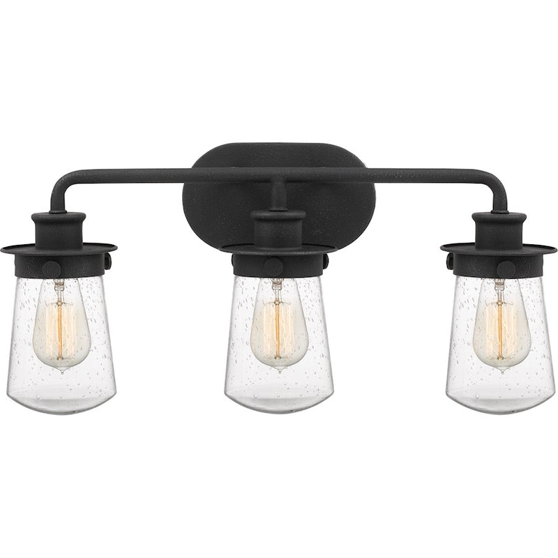 Quoizel Lewiston Bath 3 Light, Grey Ash