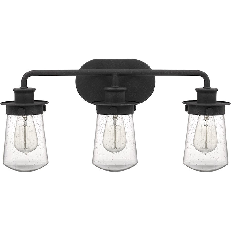 Quoizel Lewiston Bath 3 Light, Grey Ash