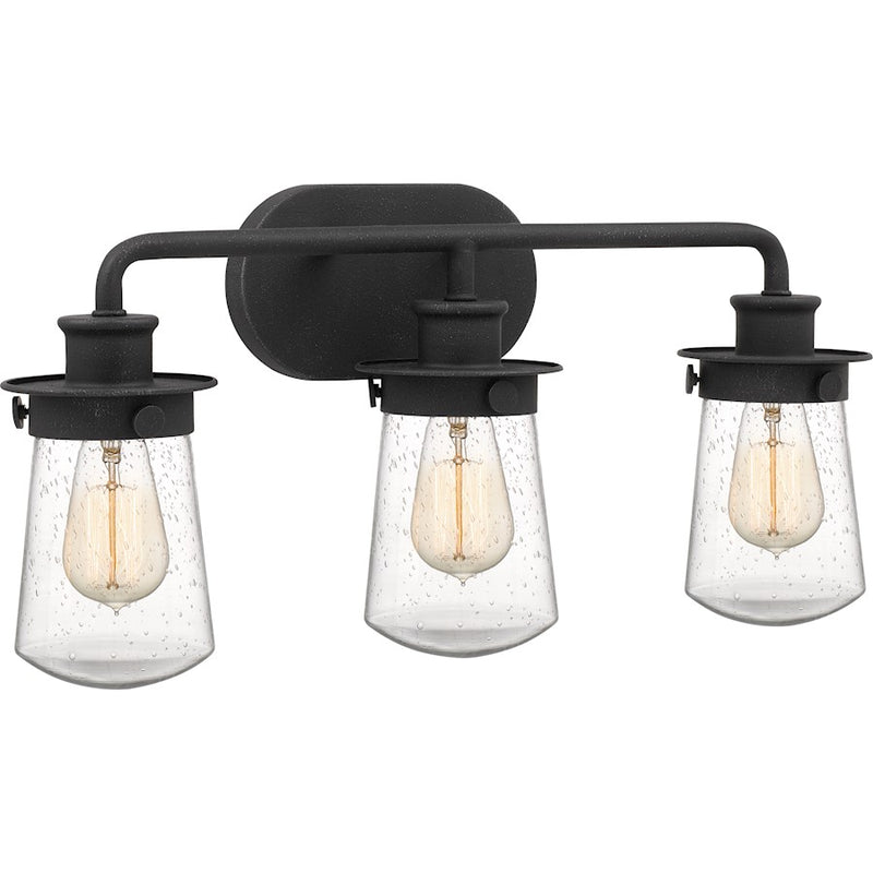 Quoizel Lewiston Bath 3 Light, Grey Ash