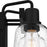 Quoizel Lydia 2 Light Bath Light, Matte Black/Clear Seedy