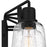 Quoizel Lydia 4 Light Bath Light, Matte Black/Clear Seedy