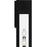 Quoizel Maren 3 Light Outdoor Lantern, Black/Clear Panel Side