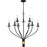 Quoizel Margaret 9 Light Chandelier, Matte Black - MAG5032MBK