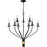 Quoizel Margaret 9 Light Chandelier, Matte Black