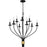 Quoizel Margaret 9 Light Chandelier, Matte Black