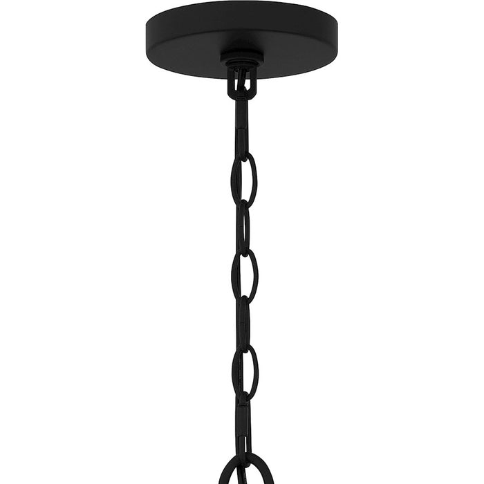 Quoizel Margaret 9 Light Chandelier, Matte Black