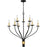 Quoizel Margaret 9 Light Chandelier, Matte Black