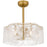 Quoizel Maisie 6-Lt Brushed Gold Ceiling Light, Brushed Gold - MAI3122BRG