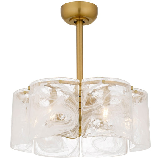 Quoizel Maisie 6-Lt Brushed Gold Ceiling Light, Brushed Gold - MAI3122BRG