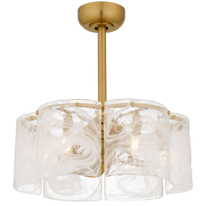 Quoizel Maisie 6-Lt Brushed Gold Ceiling Light, Brushed Gold - MAI3122BRG