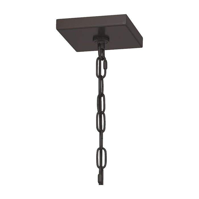Quoizel Manning 3 Light Outdoor Hanging Lantern, Western Bronze