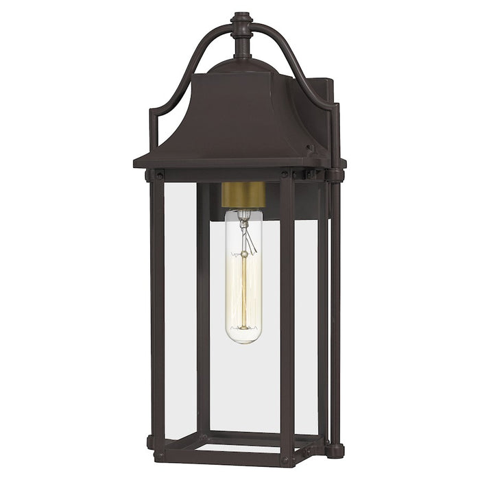Quoizel Manning 1 Light Outdoor Wall Lantern, Western Bronze
