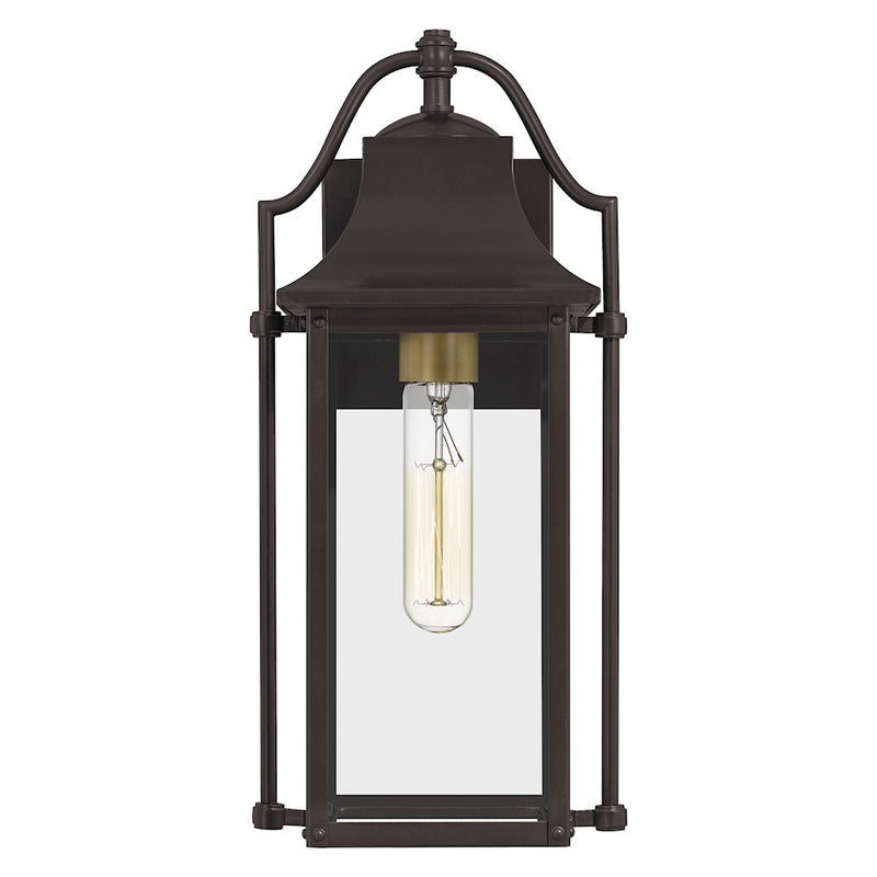 Quoizel Manning 1 Light Outdoor Wall Lantern, Western Bronze