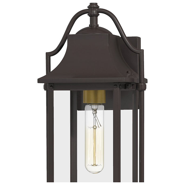 Quoizel Manning 1 Light Outdoor Wall Lantern, Western Bronze