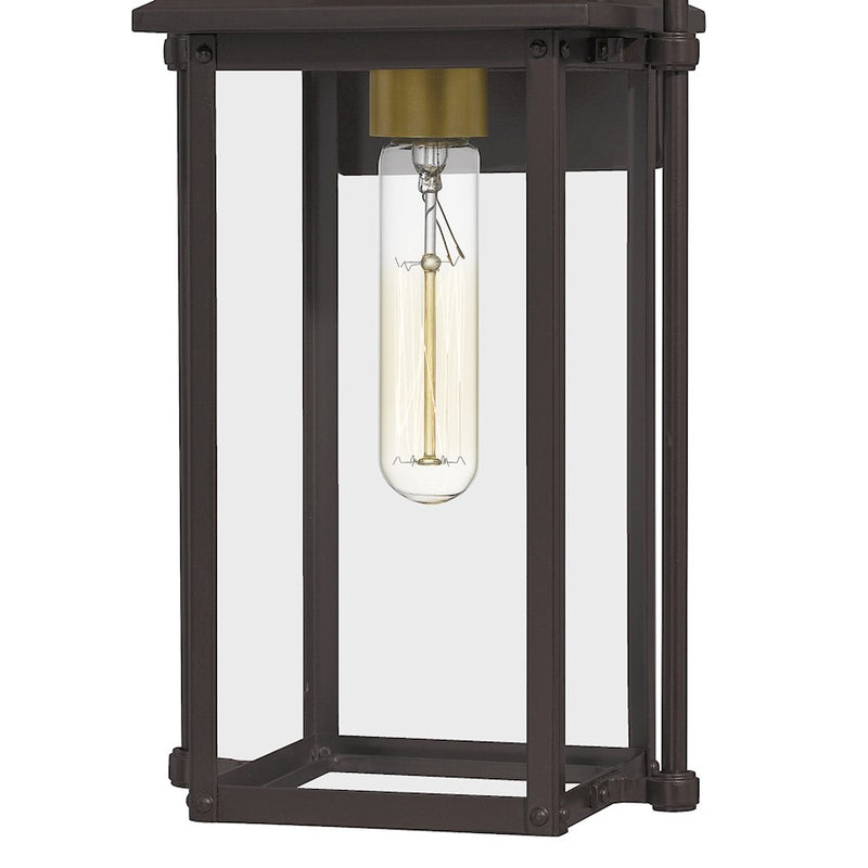 Quoizel Manning 1 Light Outdoor Wall Lantern, Western Bronze