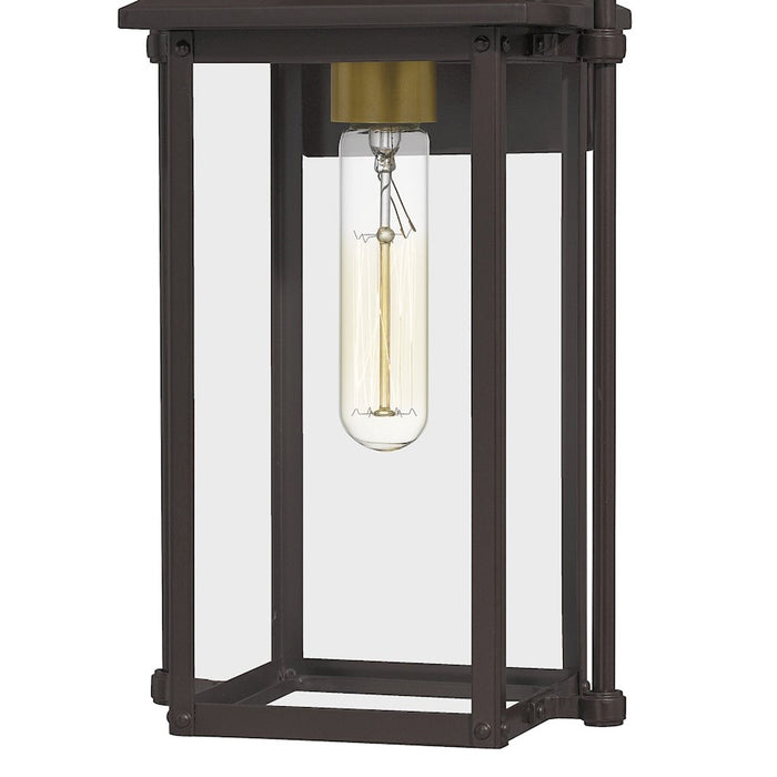 Quoizel Manning 1 Light Outdoor Wall Lantern, Western Bronze