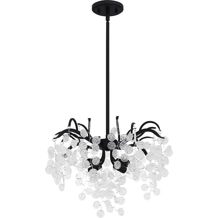 Quoizel Maple 4 Light Pendant, Earth Black