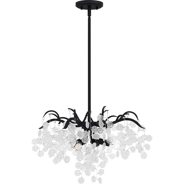 Quoizel Maple 4 Light Pendant, Earth Black