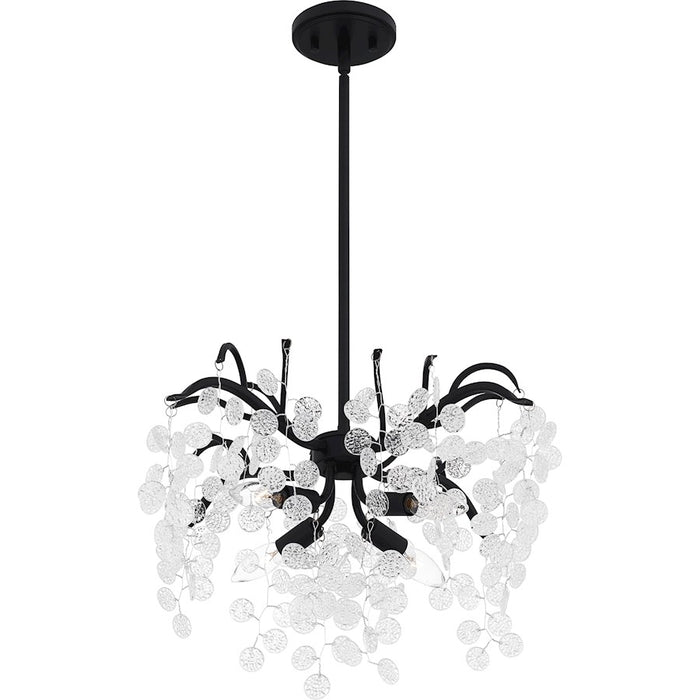 Quoizel Maple 4 Light Pendant, Earth Black