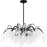 Quoizel Maple 6 Light Chandelier, Earth Black - MAP5028EK