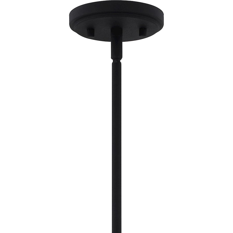 Quoizel Maple 6 Light Chandelier, Earth Black