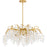 Quoizel Maple 6 Light Chandelier, Gold Leaf