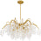 Quoizel Maple 6 Light Chandelier, Gold Leaf