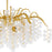 Quoizel Maple 6 Light Chandelier, Gold Leaf