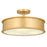 Quoizel Mara 3-Lt Gold Leaf Semi-Flush Mount, Gold Leaf - MARA1616GFL