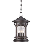 Quoizel Marblehead 11in 3-Light Outdoor Lantern | Coastal Palladian Bronze and Clear Seedy Glass | Front Porch & Entryway | Model MBH1911PN