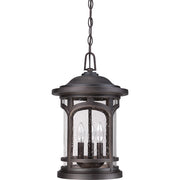 Quoizel Marblehead 11in 3-Light Outdoor Lantern | Coastal Palladian Bronze and Clear Seedy Glass | Front Porch & Entryway | Model MBH1911PN