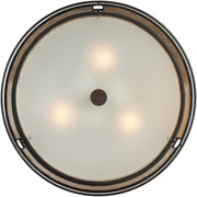Quoizel Laguna 16in 3-Light Semi-Flush Mount | Naturals Renaissance Copper and Oyster Mica | Bedroom & Hallway | 16 x 16 x 12 in | Model MC842SRC